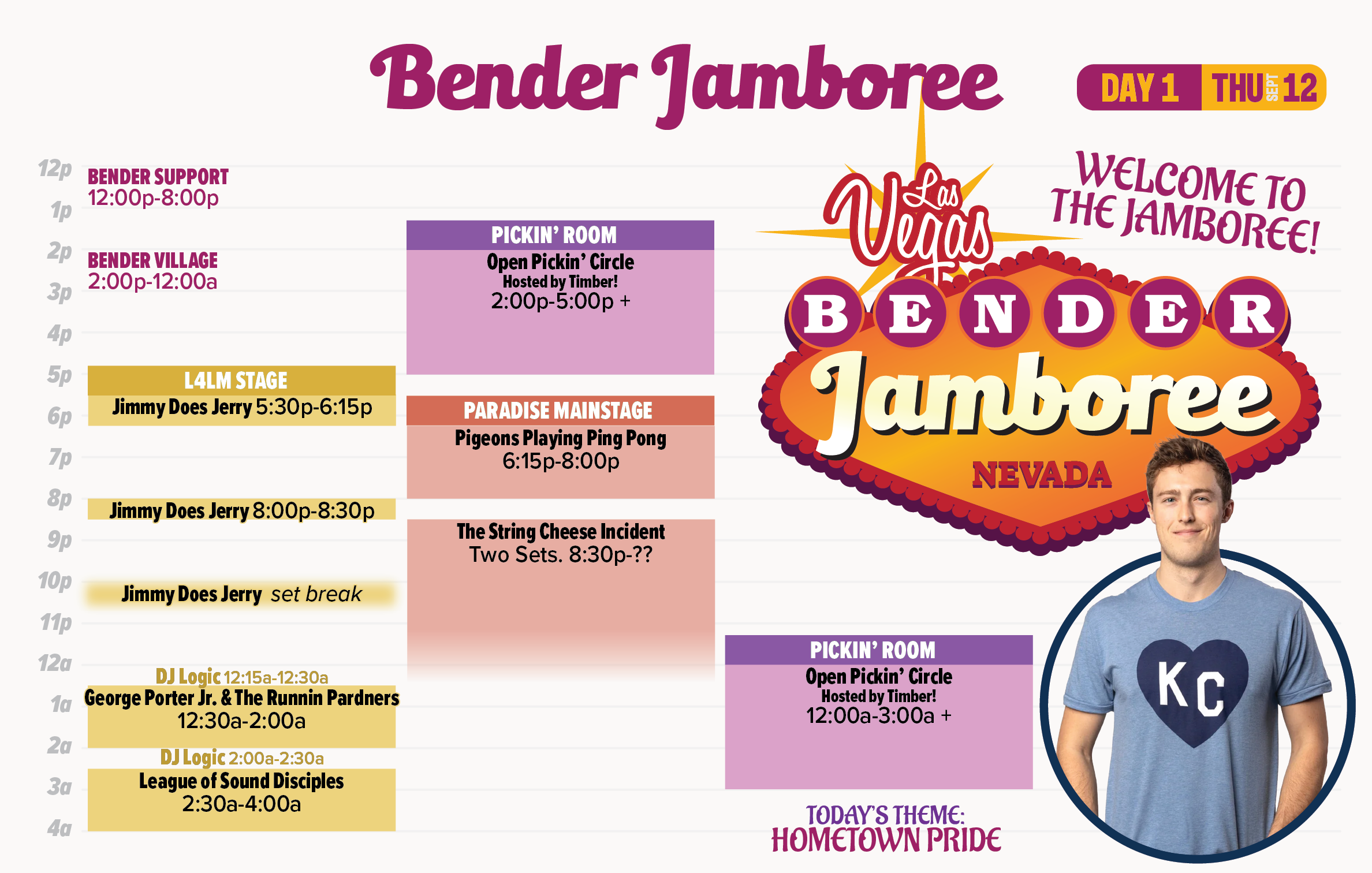 2024 Bender Jamboree Schedule 9-12-24