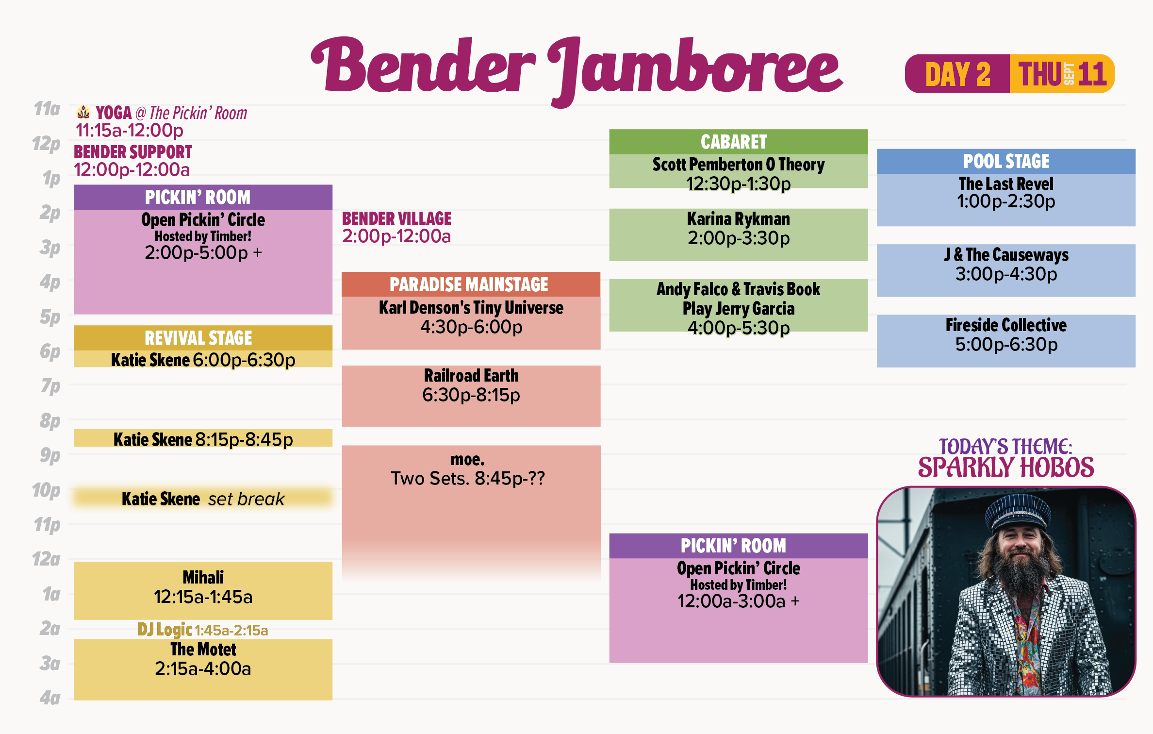 2025 Bender Jamboree Schedule 9-11-25
