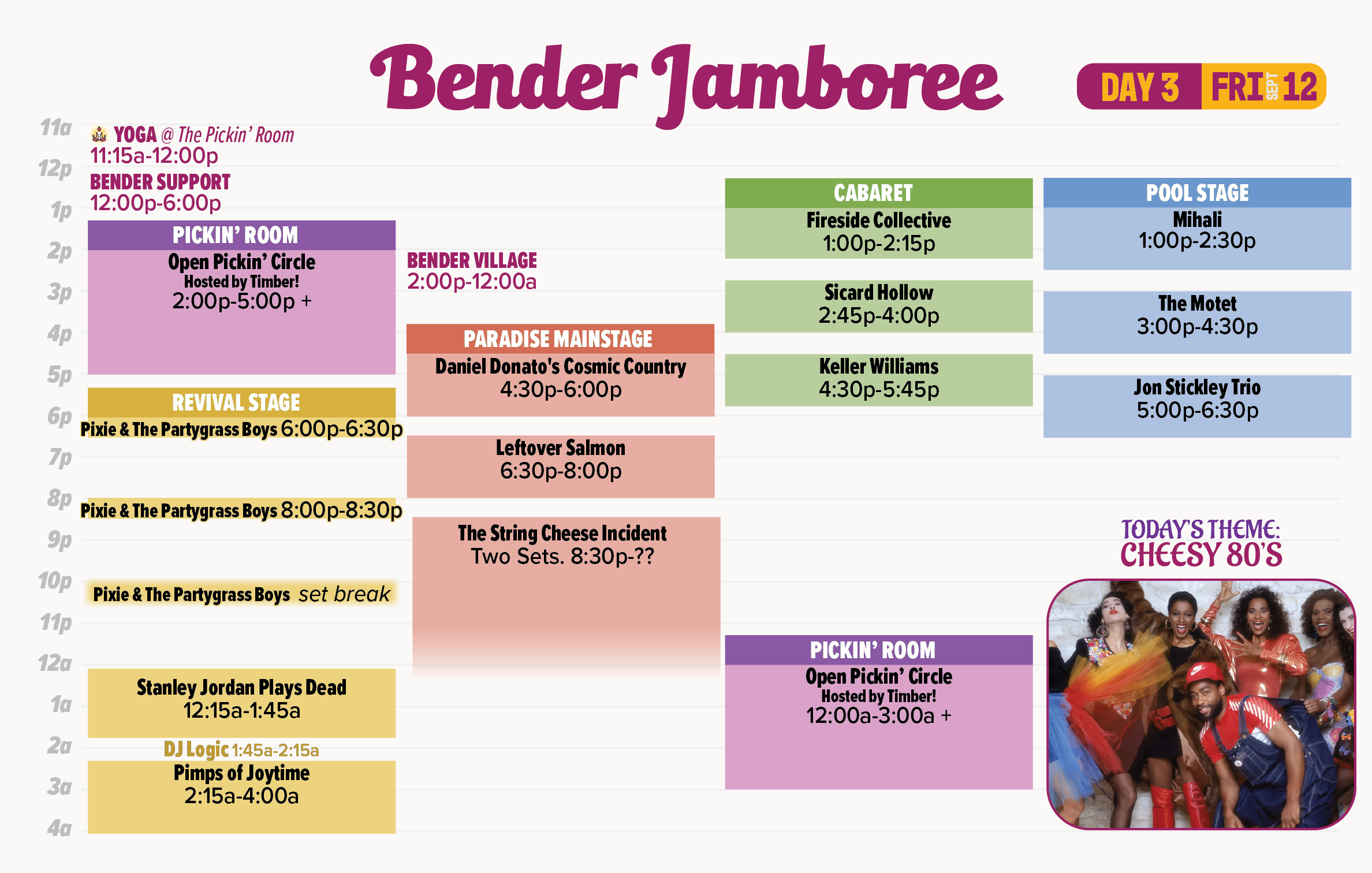 2025 Bender Jamboree Schedule 9-12-25