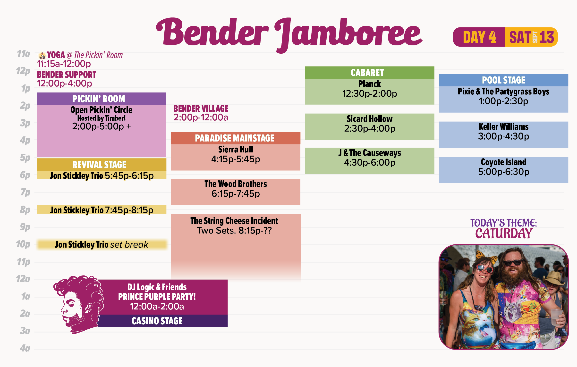 2025 Bender Jamboree Schedule 9-13-25